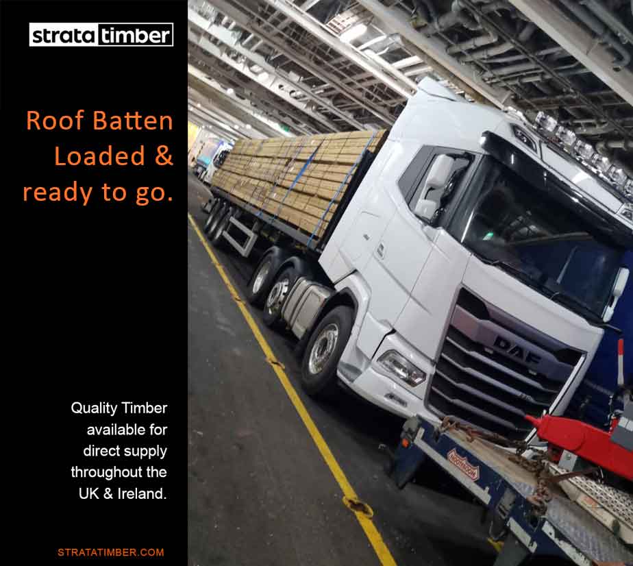 Roofing Batten with direct delivery throughout the UK & Ireland